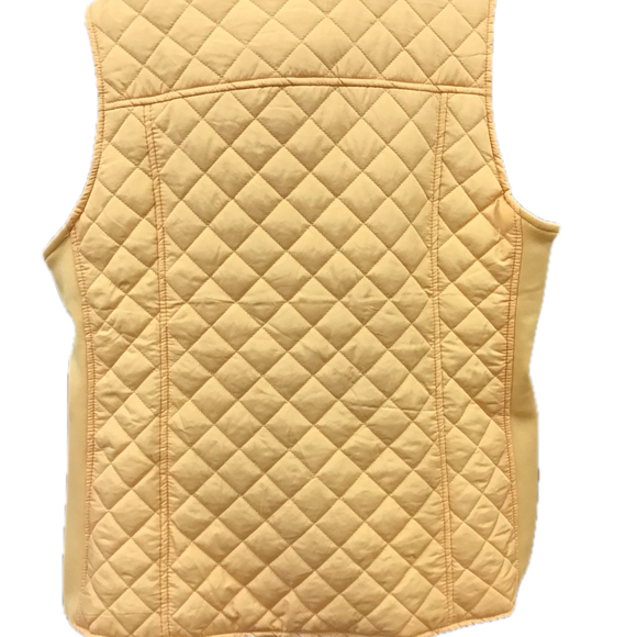 KIM ROGERS YELLOW QUILTED XL ZIP UP VEST - Picture 3 of 7